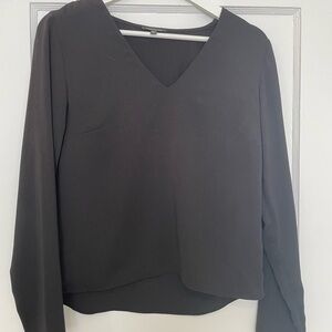 Dynamite Black V-Neck Blouse